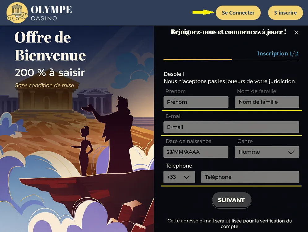 Étapes pour Se Connecter